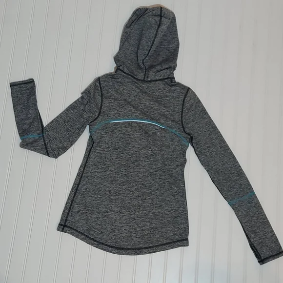 Z by Zella gray hoodie with quarter zipper sz XS - Picture 4 of 11